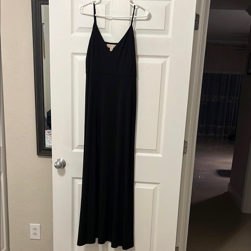 Michael Kors Elegant Black Maxi Dress